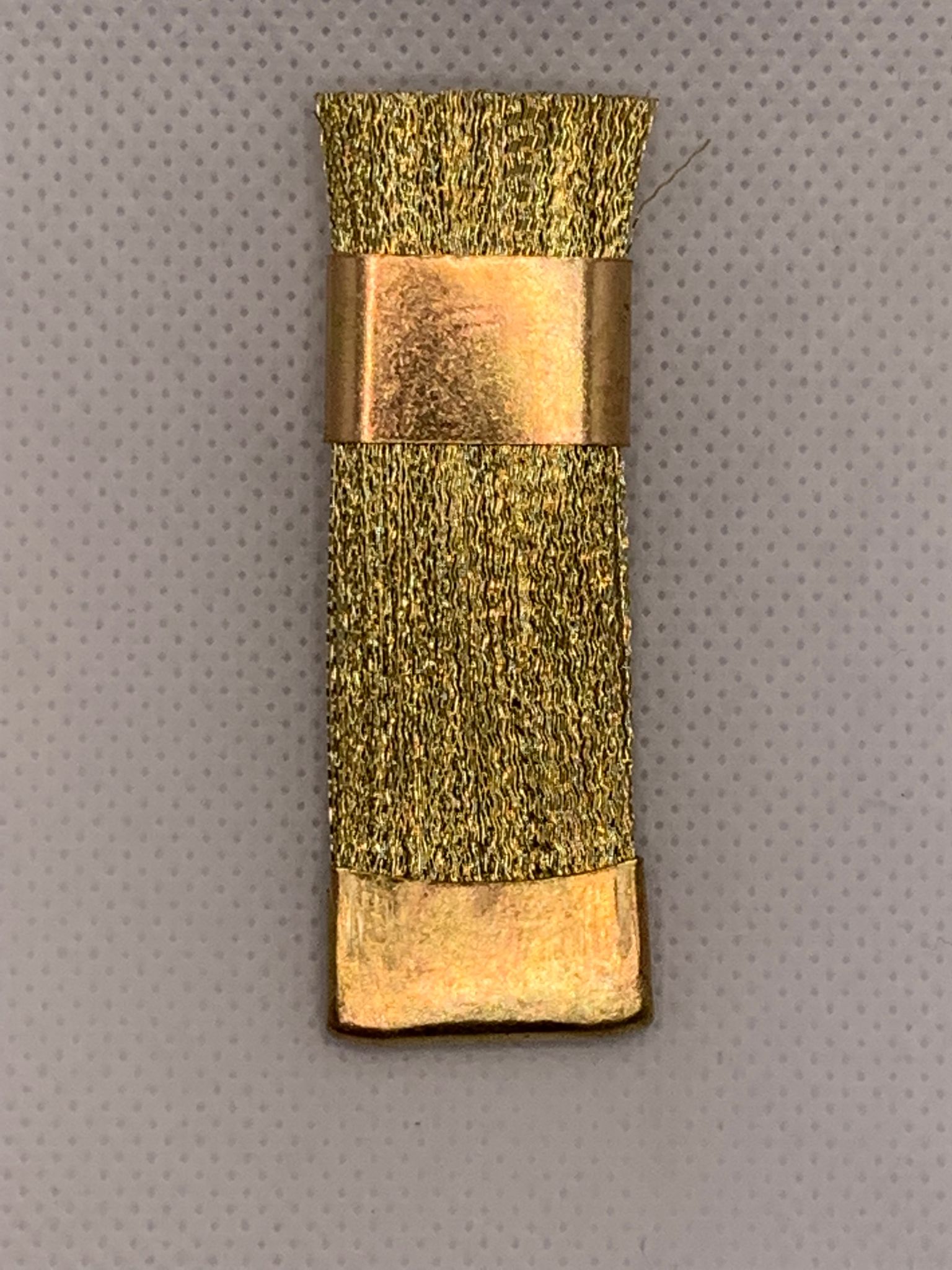 Brass wires flat brush